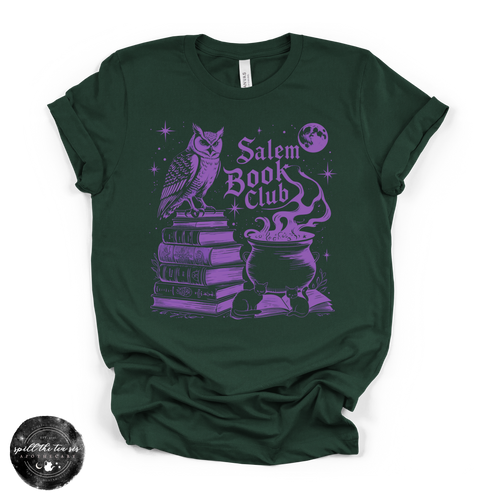 Salem Book Club Tee | Witchy Book Lover Graphic T-Shirt