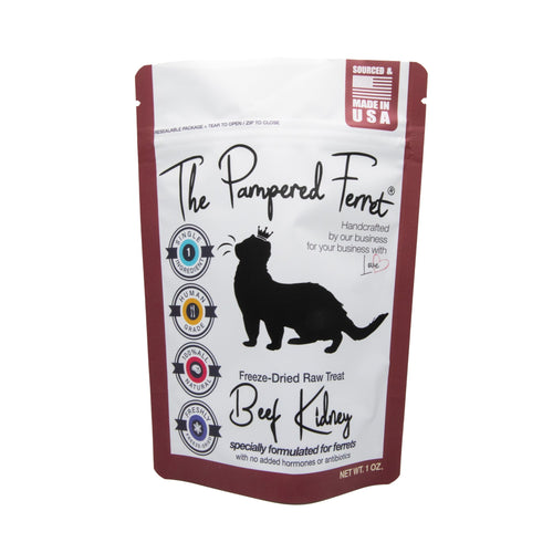 Freeze-Dried Raw Beef Kidney Treat for Ferrets