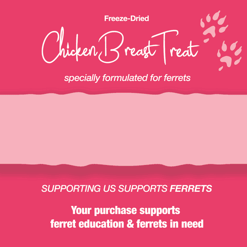 Freeze-Dried Raw Chicken Breast Treat for Ferrets