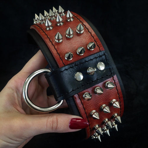 Silver Giant collar Red