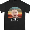 Vintage Retro Photo Shirt Photo Print Family Shirt, Custom Face Photo Shirt