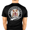 Human Belongs To Dog Cat Personalized Custom Photo Dog Cat Pet Backside Shirt C251N