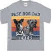 Best Dog Dad Ever Bright Dog Photo Shirt