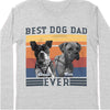 Best Dog Dad Ever Bright Dog Photo Shirt