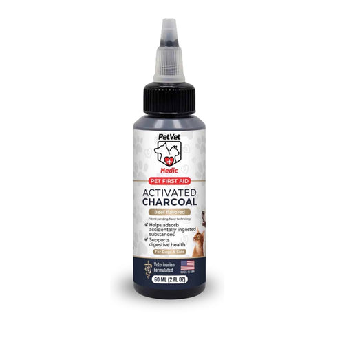 Pet Vet Activated Charcoal Gel for Dogs & Cats (60 mL)