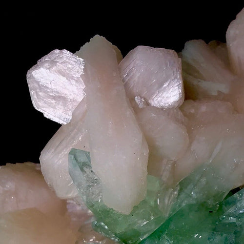 Gemmy Green Apophyllite on Stilbite | High Quality Mineral | Indian Mineral | Superb Minerals | Fine Mineral | Collectors Piece