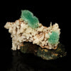 Green Apophyllite Bow with Stilbite Free Standing Natural Mineral Specimen # B 6774