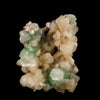 Green Apophyllite Cube with Stilbite Natural Mineral Specimen # B 6248