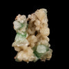 Green Apophyllite Cube with Stilbite Natural Mineral Specimen # B 6248