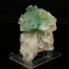 Green Apophyllite Disco Ball with Stilbite Natural Mineral Specimen # B 6770