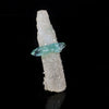 Green Apophyllite with Coated Calcite Rare Bat Formation Natural Mineral Specimen  # B 6995