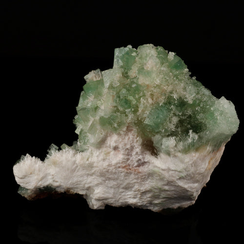 Green Apophyllite with Mordenite Natural Mineral Specimen # B 5585