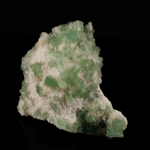 Green Apophyllite with Mordenite Natural Mineral Specimen # B 5585