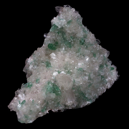 Green Apophyllite with Stilbite big Cluster Natural Mineral Specimen  # B 4769