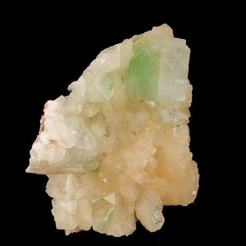Green Apophyllite with Stilbite Natural Mineral Specimen # B 6158