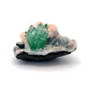 Green Apophyllite with Stilbite Natural Mineral Specimen USA # B 6884