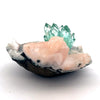 Green Apophyllite with Stilbite Natural Mineral Specimen USA # B 6884