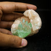 Green Apophyllite With Stilbite Natural Mineral Specimen # B 7059