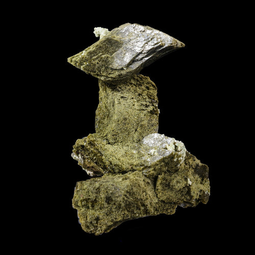 Green Heulandite Natural Mineral Specimen USA  # B 7015