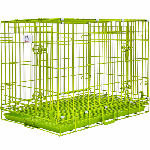 30 Collapsible Green Dog Crate GRN30