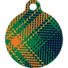 Green Kilt Plaid HD Dog ID Tag