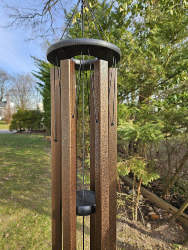 Amish handmade Wind Chimes 48”–80” – Square Aluminum Deep Tone Outdoor Chimes for Meditation & Garden Ambience