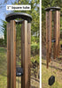 Amish handmade Wind Chimes 48”–80” – Square Aluminum Deep Tone Outdoor Chimes for Meditation & Garden Ambience
