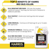 Harris Bed Bug Killer Extended Black Gallon Residual Spray Kills Resistant Bed Bugs & Eggs