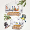 Clear View Window Bird Feeder with Suction Cups (2 Piece Set)
