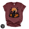 Cat in the Pumpkin Patch Tee | Cozy Autumn Black Cat Graphic T-Shirt