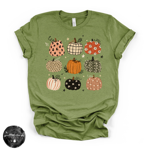 Pumpkins Tee | Vintage Pumpkin Graphic T-Shirt