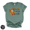 Feed Me Pie And Tell Me I'm Pretty Tee | Fall Pumpkin Pie Graphic T-Shirt