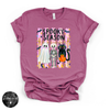 Spooky Season Clothesline Tee | Cute Halloween Ghost, Skeleton & Black Cat Graphic T-Shirt