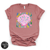 Colorful Seashell Tee | Coastal Aesthetic Graphic T-Shirt