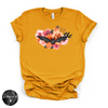 Floral Bat Tee | Botanical Halloween Bat Graphic T-Shirt