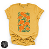 Marigold Tee | Botanical Floral Graphic T-Shirt