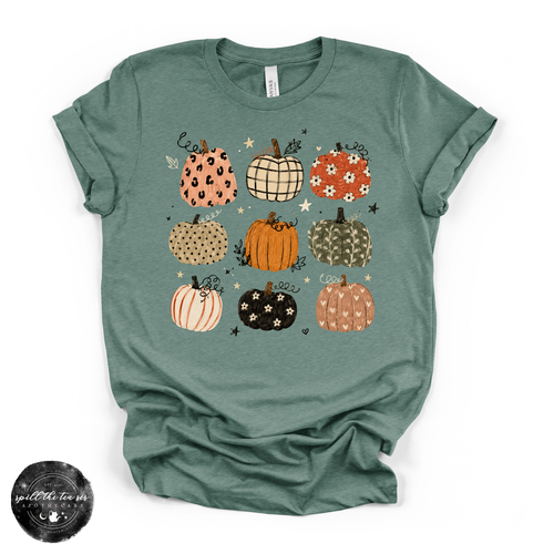 Pumpkins Tee | Vintage Pumpkin Graphic T-Shirt