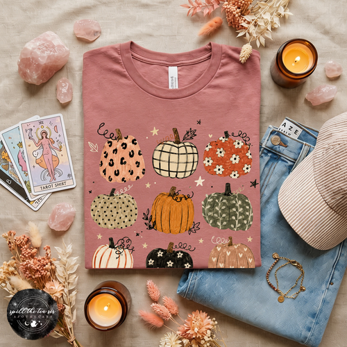 Pumpkins Tee | Vintage Pumpkin Graphic T-Shirt