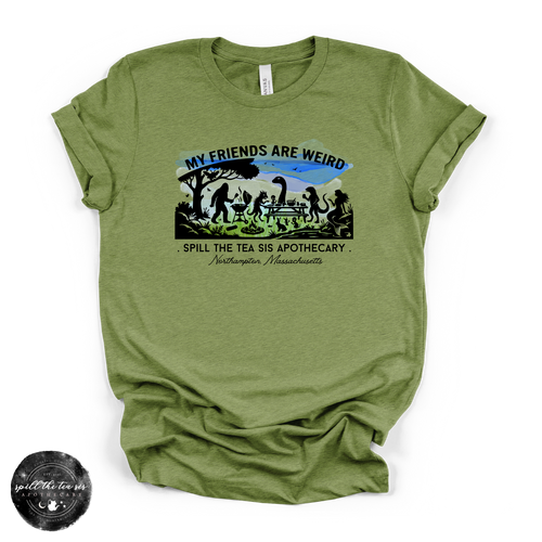 My Friends Are Weird Tee | Funny Cryptid Graphic T-Shirt
