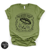 Owe Sisters Annual Parasol Jump Tee | Vintage Witch Halloween Graphic T-Shirt {BLACK DESIGN}