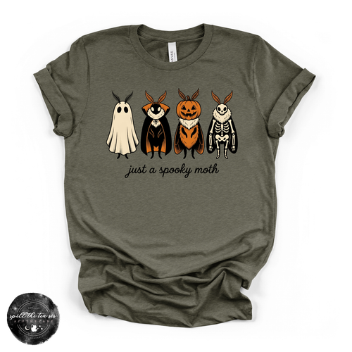 Spooky Moth(man) Tee | Cryptid Halloween Graphic T-Shirt