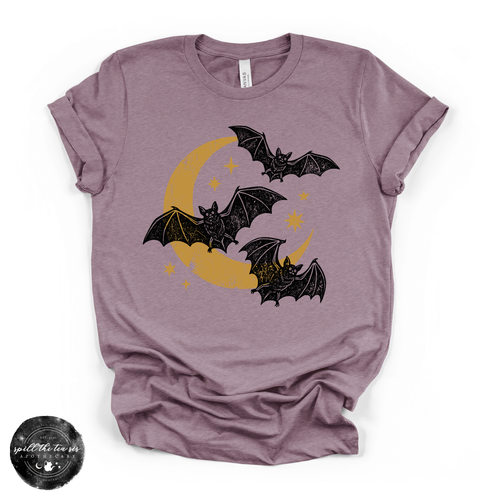 Bat Trio Tee | Cute Halloween Bat Graphic T-Shirt