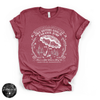 Owe Sisters Annual Parasol Jump Tee | Vintage Witch Halloween Graphic T-Shirt {WHITE DESIGN}