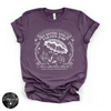 Owe Sisters Annual Parasol Jump Tee | Vintage Witch Halloween Graphic T-Shirt {WHITE DESIGN}