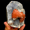 Heulandite Bow on Chalcedony Matrix Natural Mineral Specimen # DK185