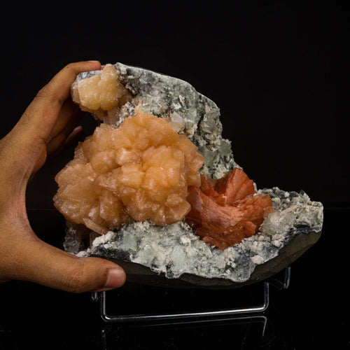 Heulandite Bow with Stilbite Natural Mineral Specimen # B 6723