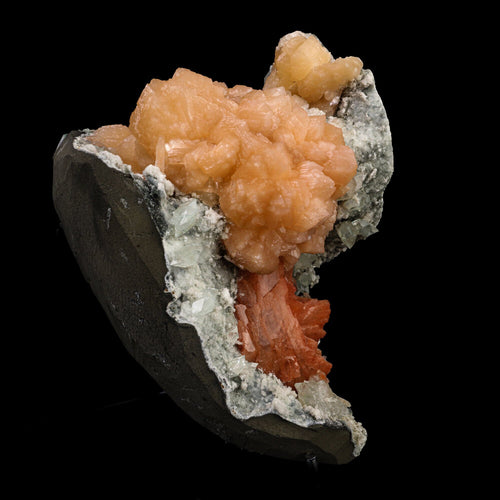 Heulandite Bow with Stilbite Natural Mineral Specimen # B 6723