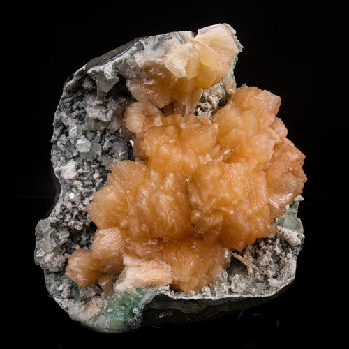 Heulandite Bow with Stilbite Natural Mineral Specimen # B 6723