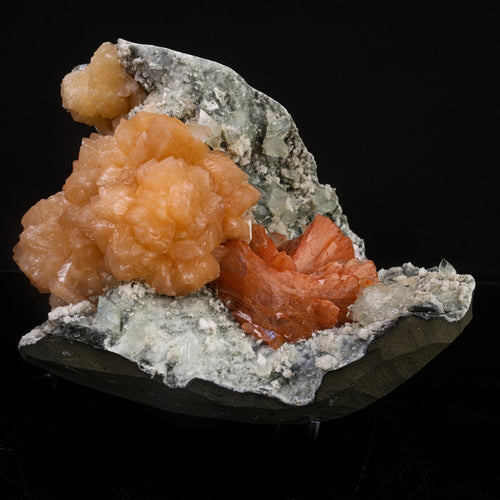 Heulandite Bow with Stilbite Natural Mineral Specimen # B 6723