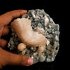 Heulandite Petals in Chalcedony geode Free Standing Natural Mineral Specimen # B 6611
